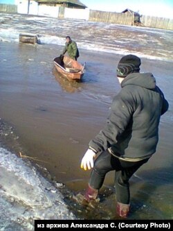 Село Куларка в Забайкалье после наводнения 2016 года