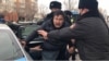 Kazakhstan – Parliamentary and local maslikhats elections 2021. Police detained protesters. Aktobe, Januray 10, 2021